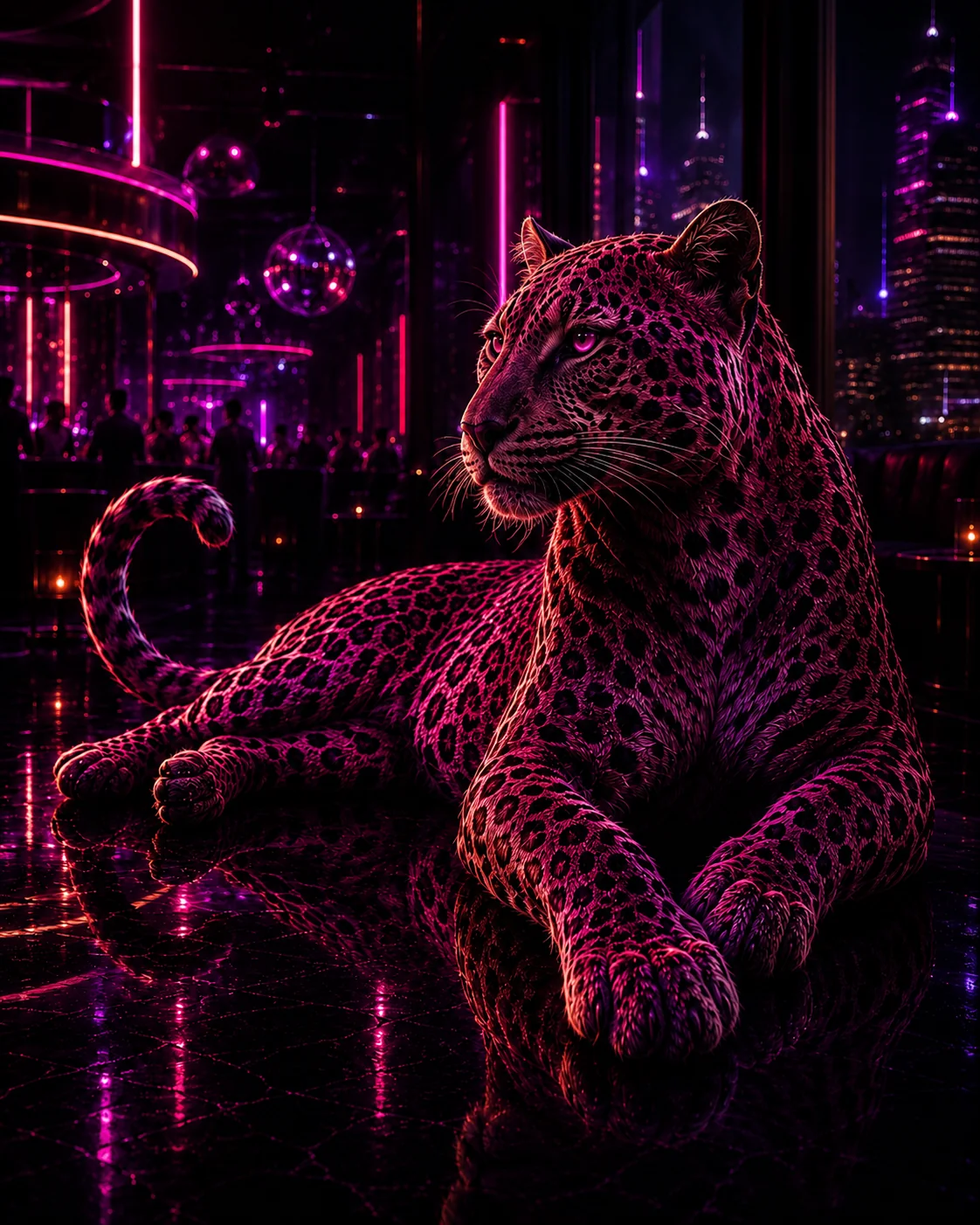 Panther background for Neon Muse