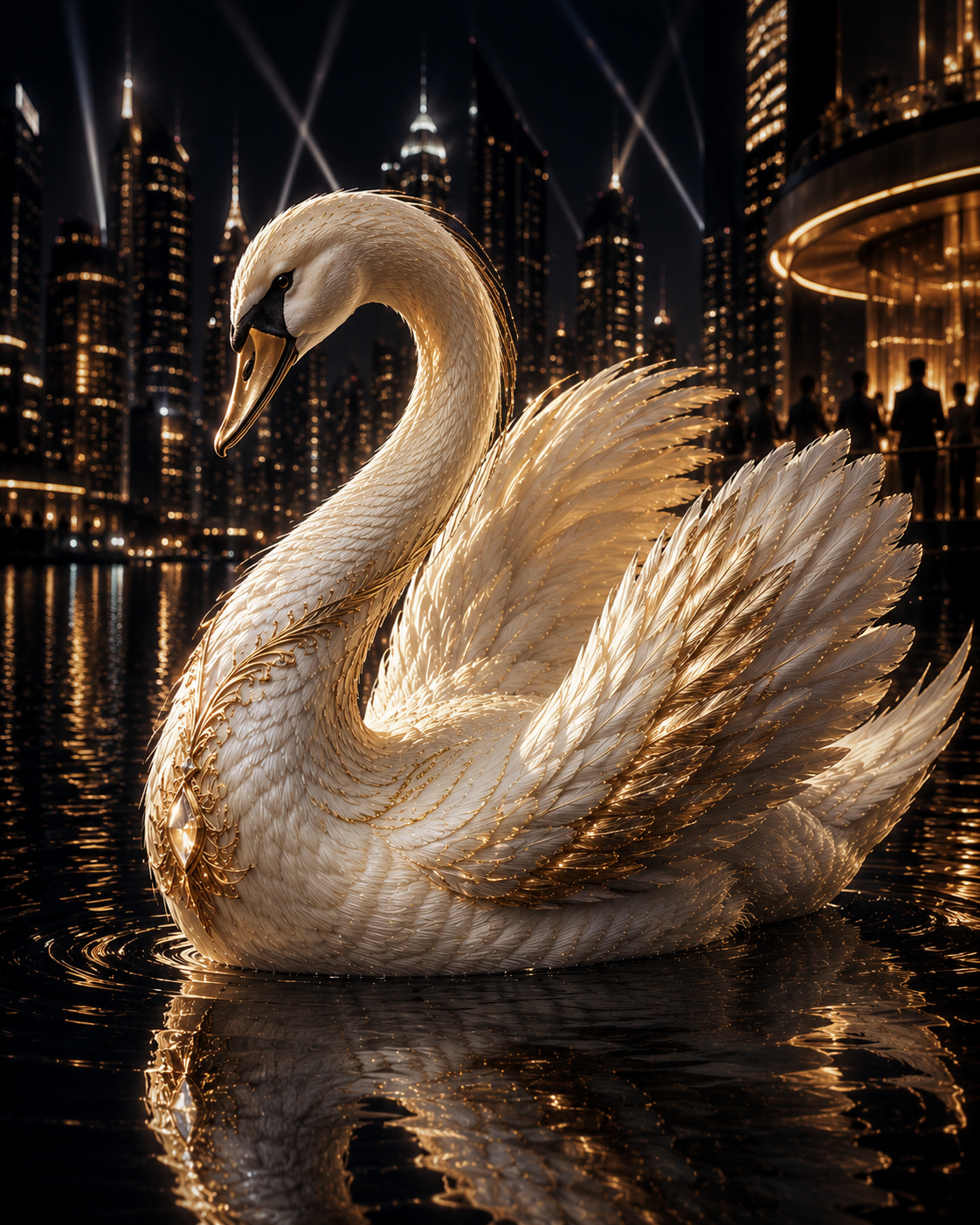 Swan background for Velvet Bloom