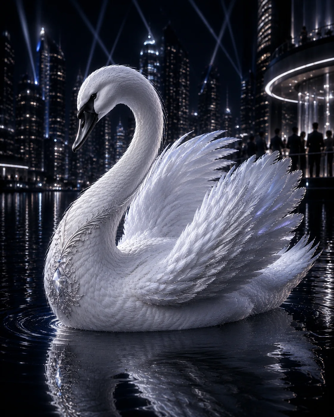 Swan background for Velvet Bloom