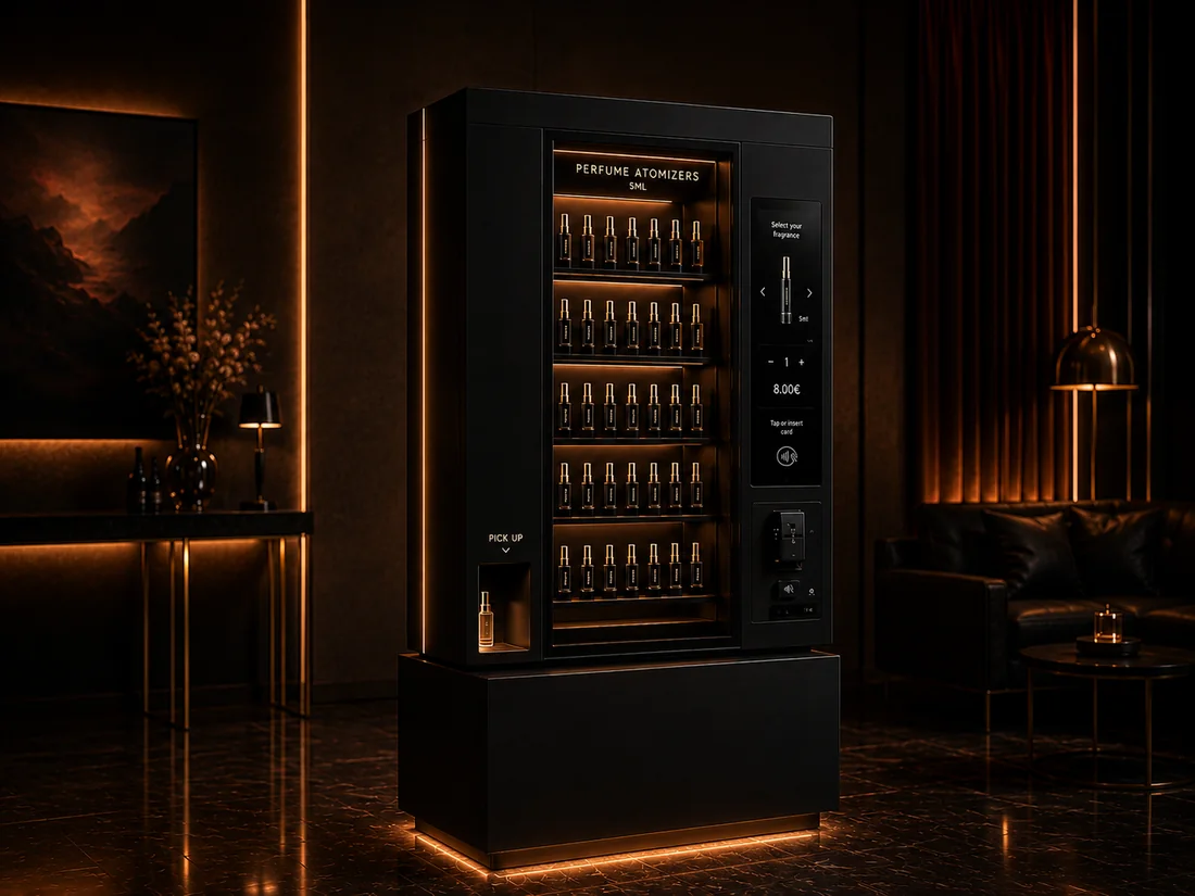 Nyvora self-service fragrance kiosk