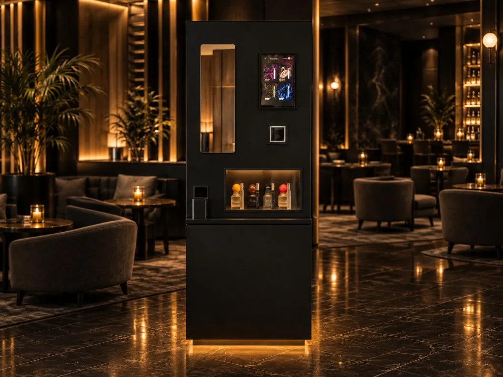 Nyvora self-service fragrance kiosk